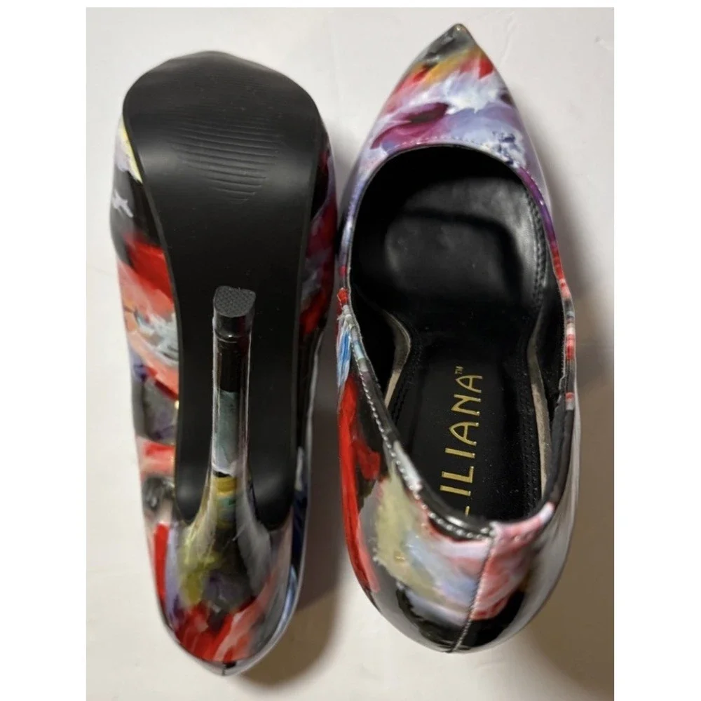 LILIANA Platform Women's Size 7 Multicolor Stiletto Heels